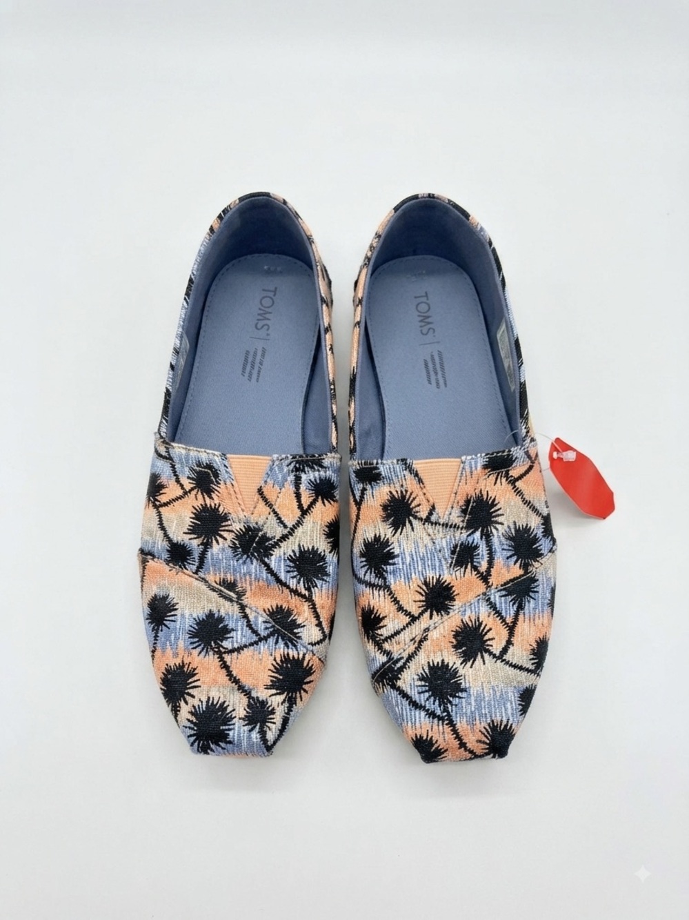TOMS Palm Tree Patterned Slip-On Shoes Women’s Size 10